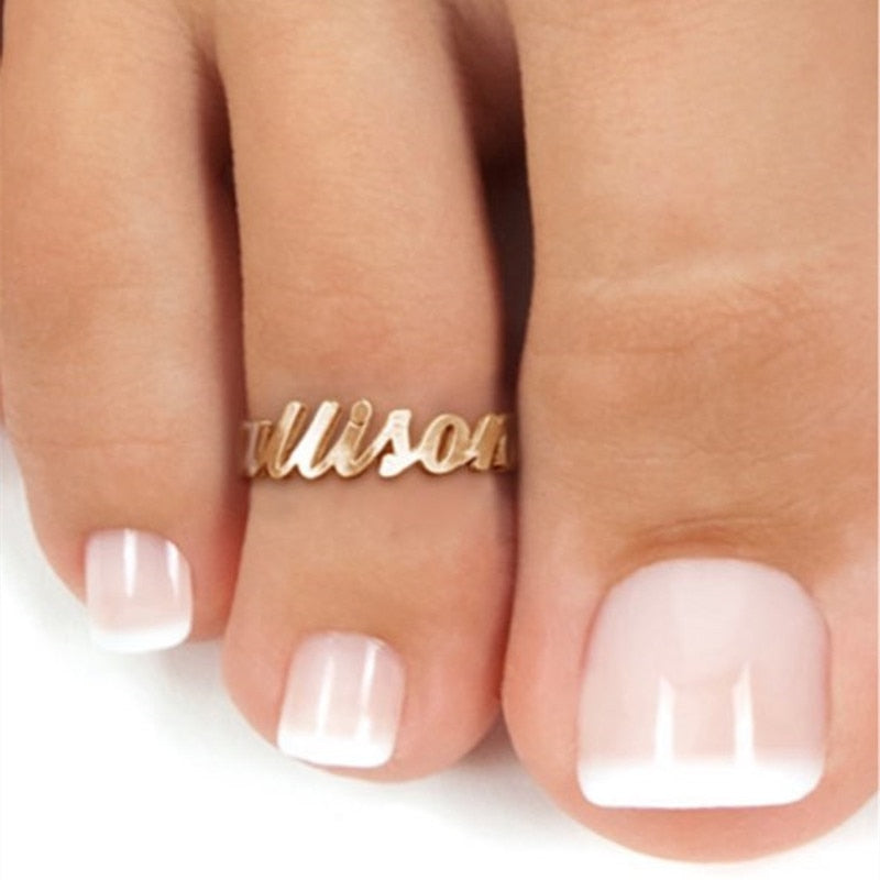 Toe Rings Personalized